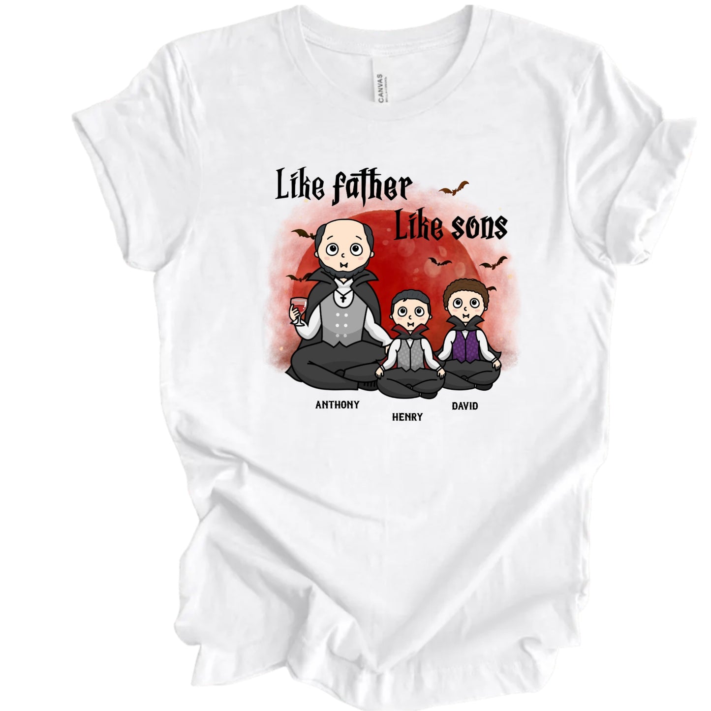 Like Fathers Like Sons Personilized Tshirt