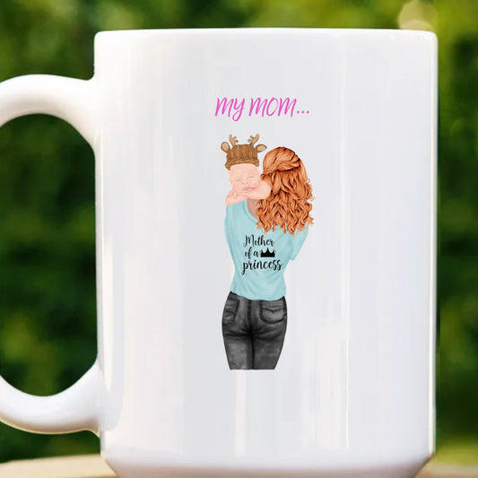 Customizable Mother and Baby Mug - Personalized Gift for New Moms