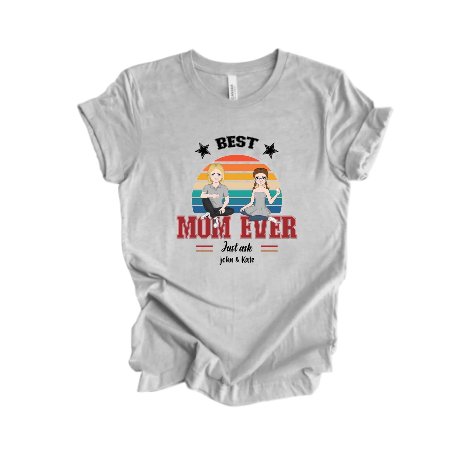 BEST MOM EVER PERSONALIZED TSHIRT, PERFECT MOTHER DAY GIFT