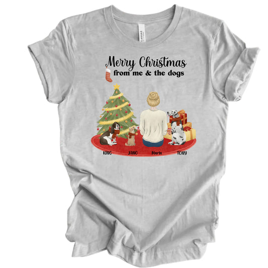 🎄 Merry Christmas Personalized Dog & Owner T-Shirt 🐾