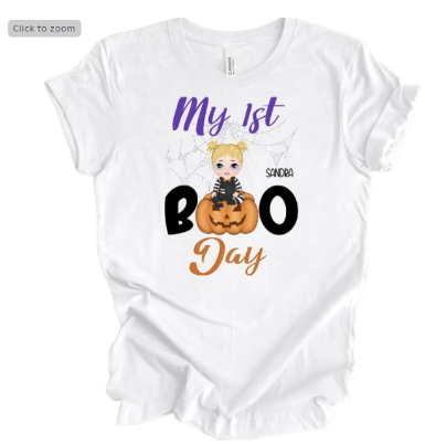 ✨ Celebrate Your Baby's First Halloween or Birthday with a Personalized T-Shirt! 🎃👶✨