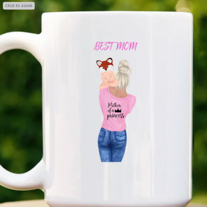 Customizable Mother and Baby Mug - Personalized Gift for New Moms