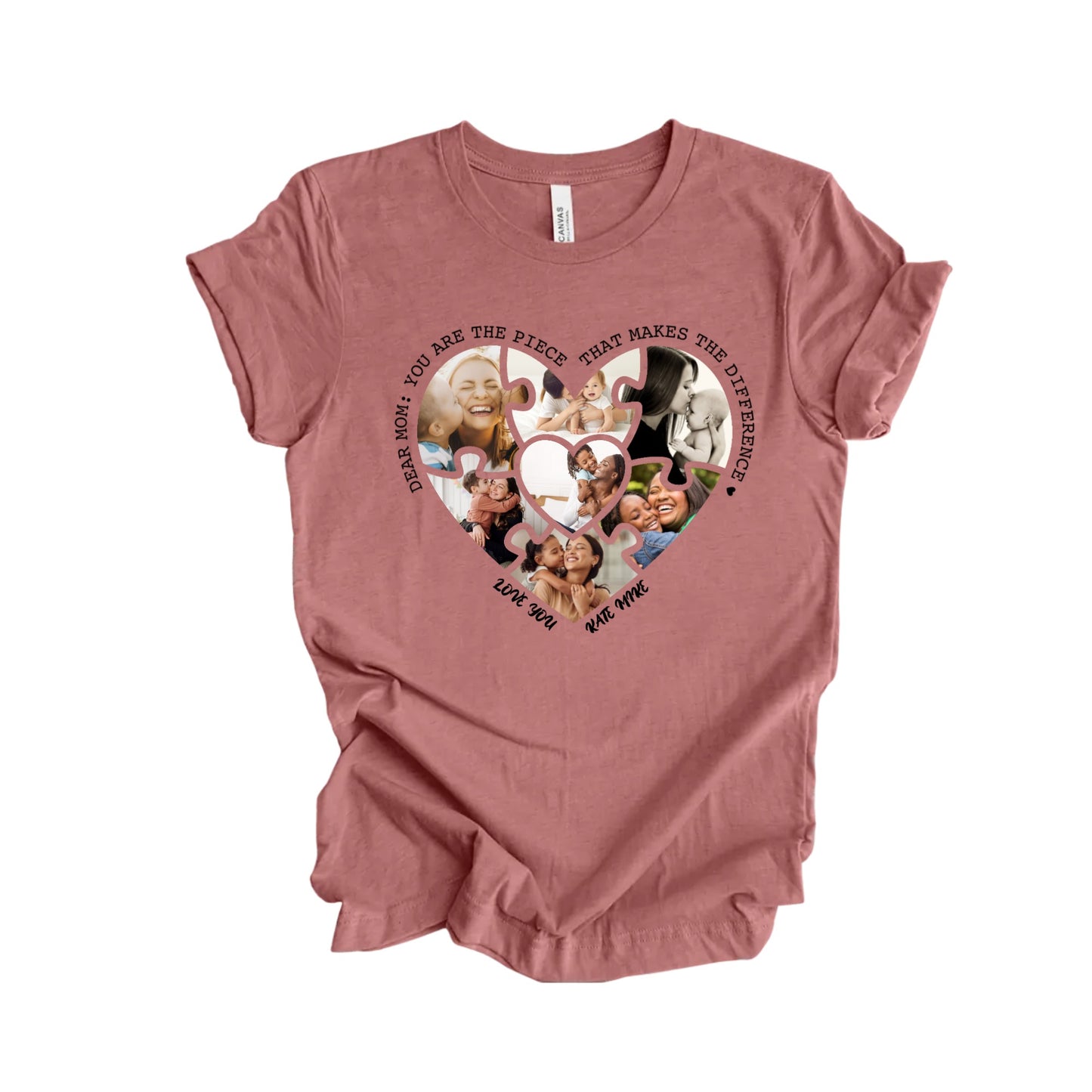 Mother Child Photos Combined T-Shirt