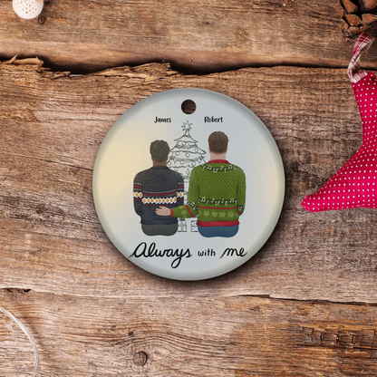 Christmas Personalized Family Ornament | Customize Parent & Child Figures